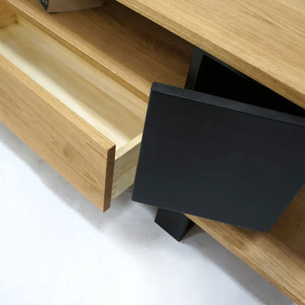 Oak loft TV cabinet Gosberton