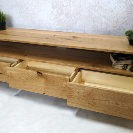 Oak TV cabinet Spanby