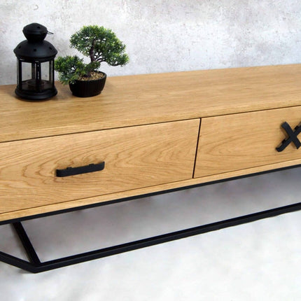 Oak loft/industrial TV cabinet Sunny