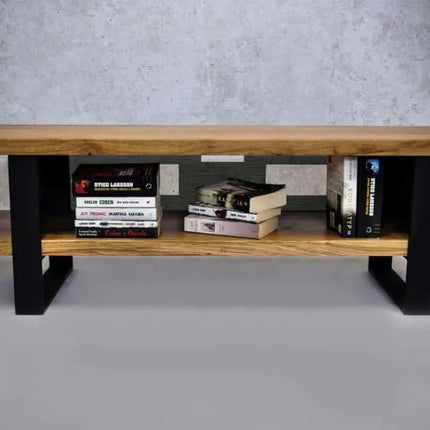 Oak loft TV stand Donington