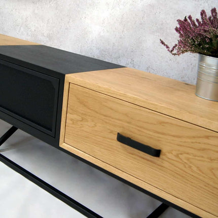 Oak loft/industrial TV cabinet Sunny