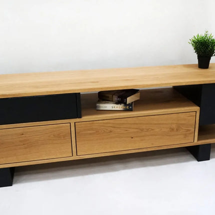 Oak loft TV cabinet Gosberton