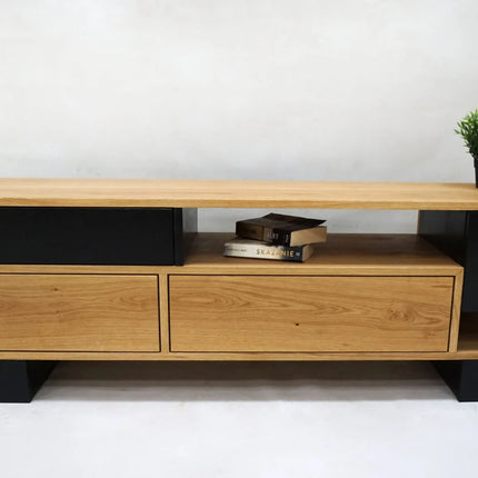 Oak loft TV cabinet Gosberton